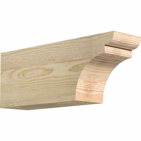 Ekena Millwork Yorktown Rough Sawn Rafter Tail, Douglas Fir, 4"W x 6"H x 16"L RFT04X06X16YOR00RDF